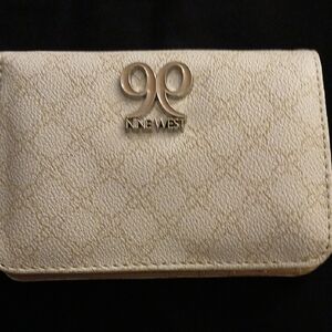Nine West Cream Quilted Wallet